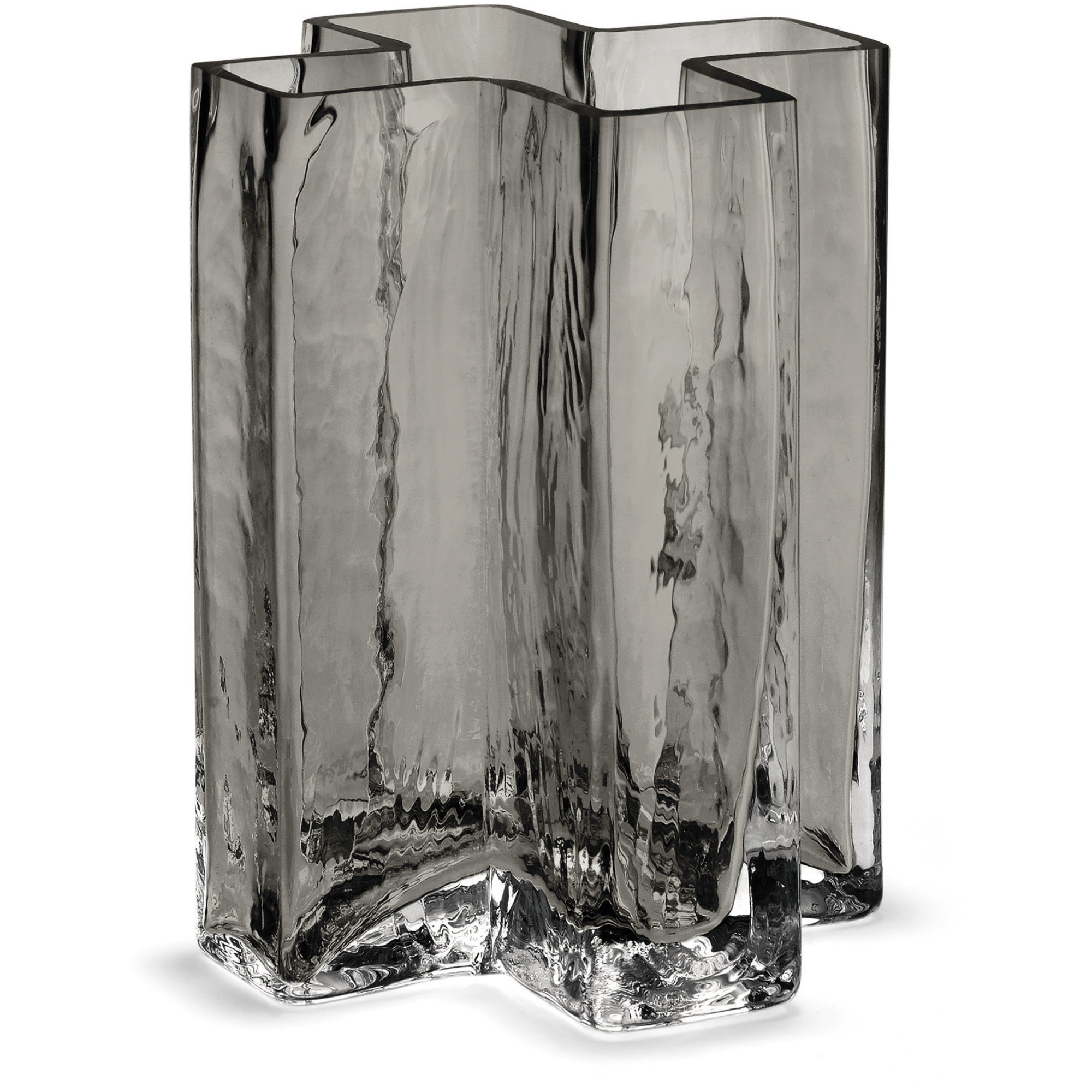 Holmegaard Crosses Vase Smoke 12 cm