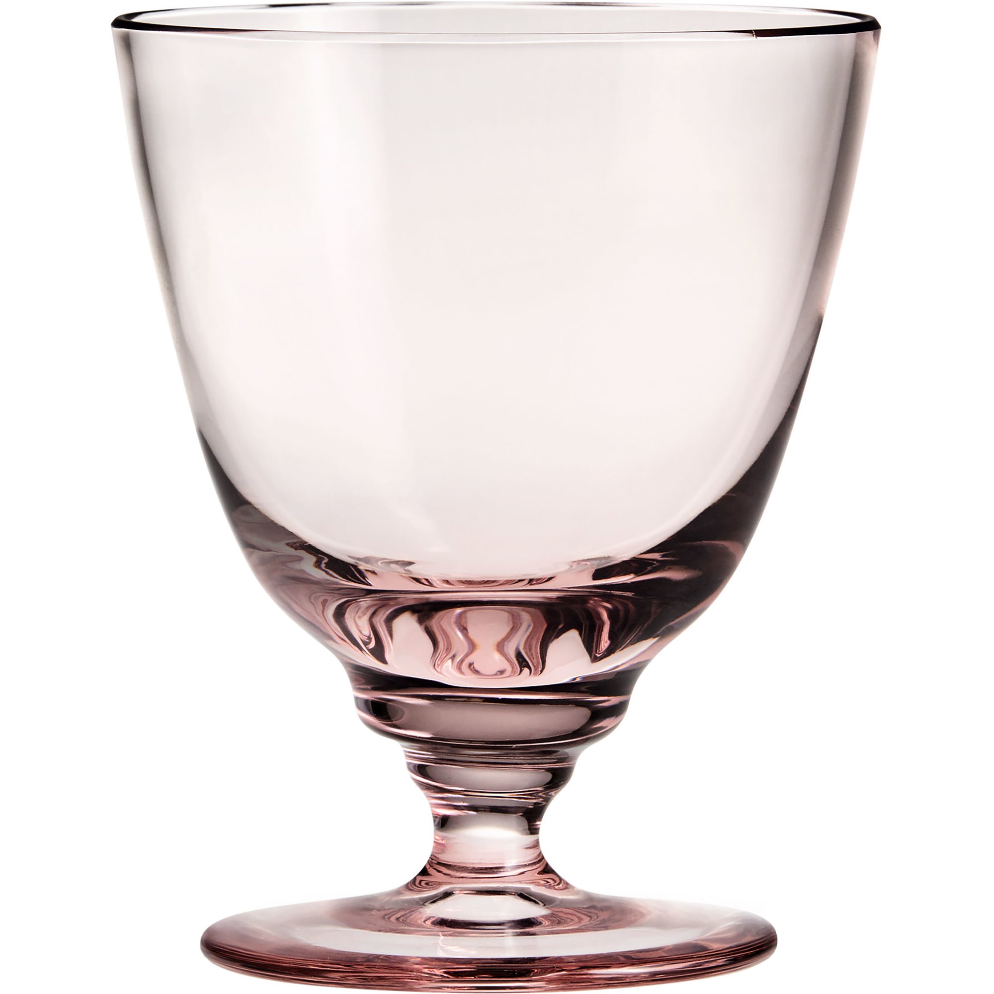 Holmegaard Flow Vannglass på fot 35 cl, Rosa
