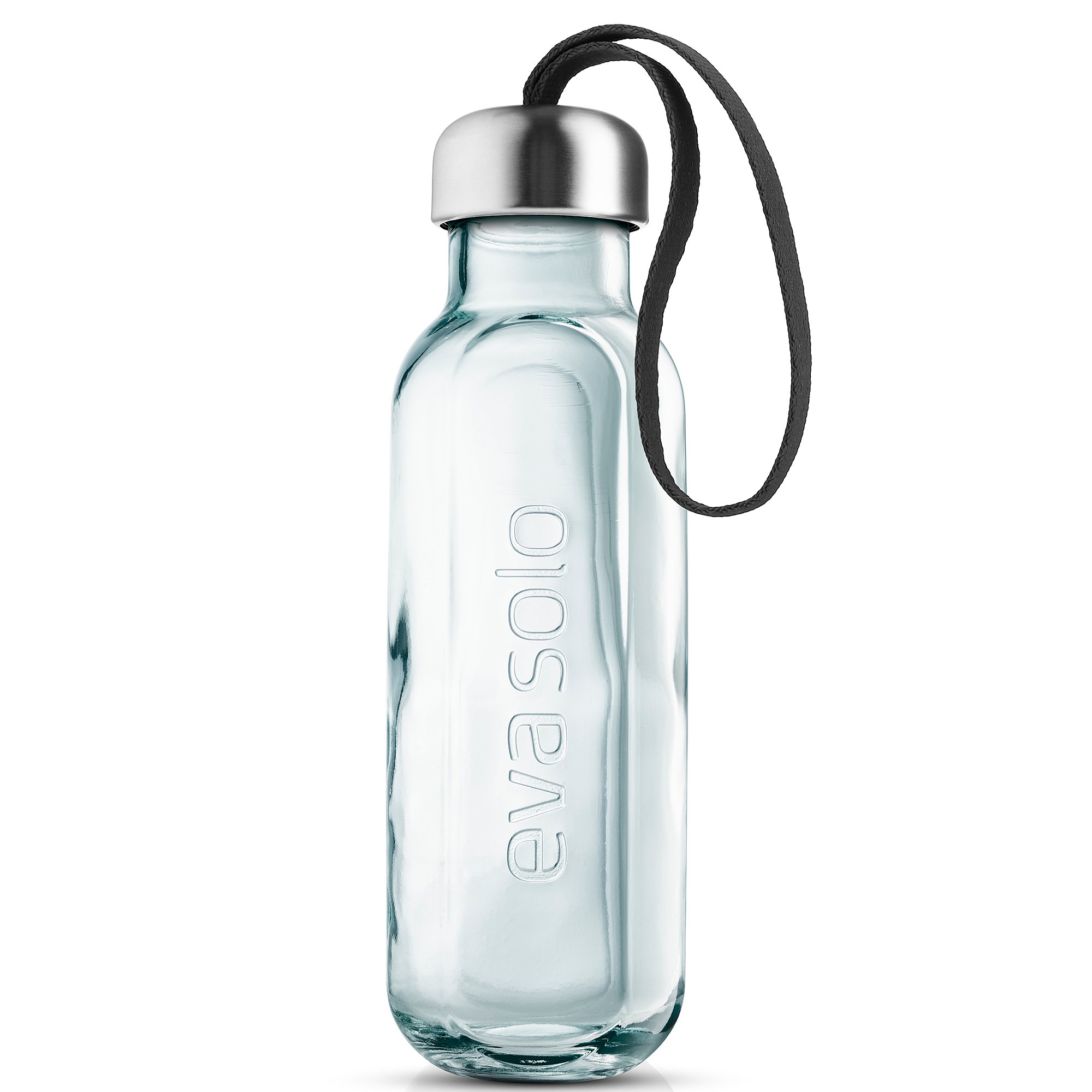 Eva Solo Recycled Drikkeflaske i glass, svart