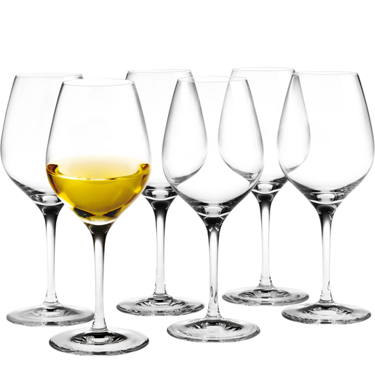Holmegaard Cabernet Dessertvinglass 28 cl 6 stk, Klar