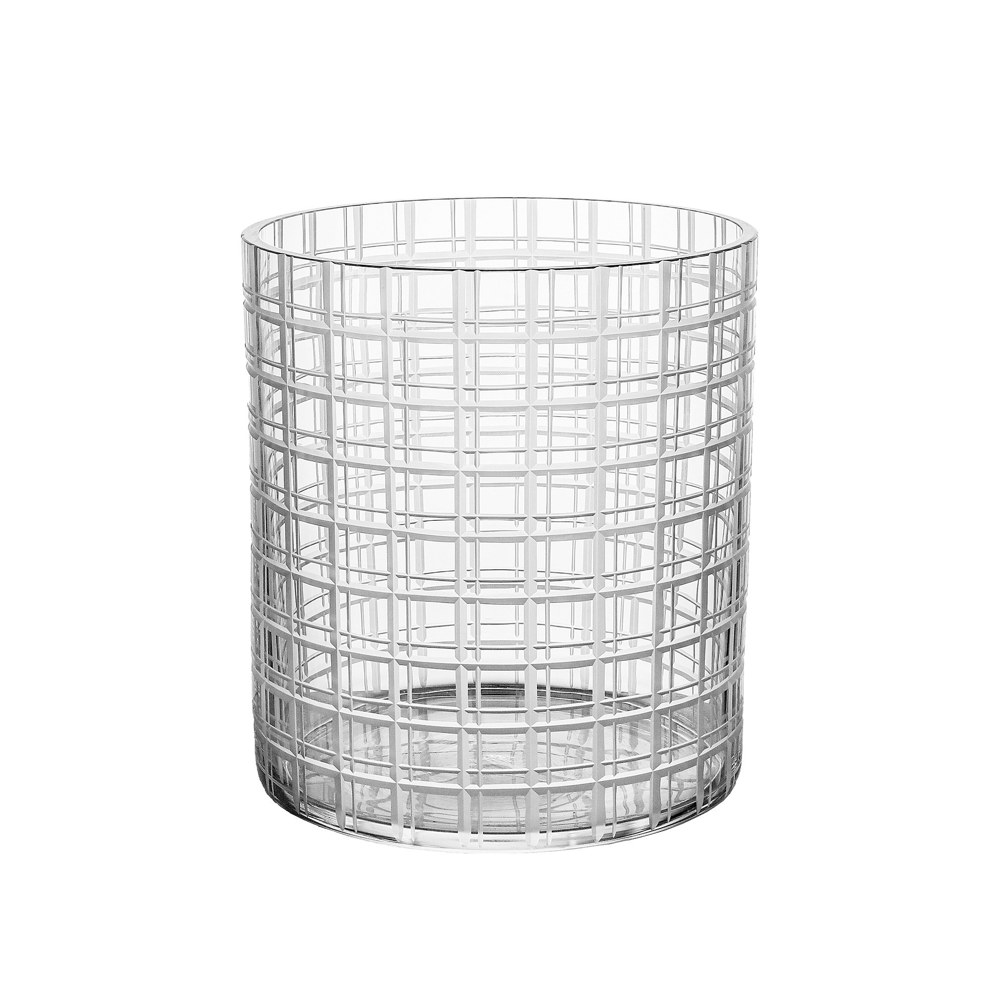 Orrefors Cut in Number Vase 20 cm.