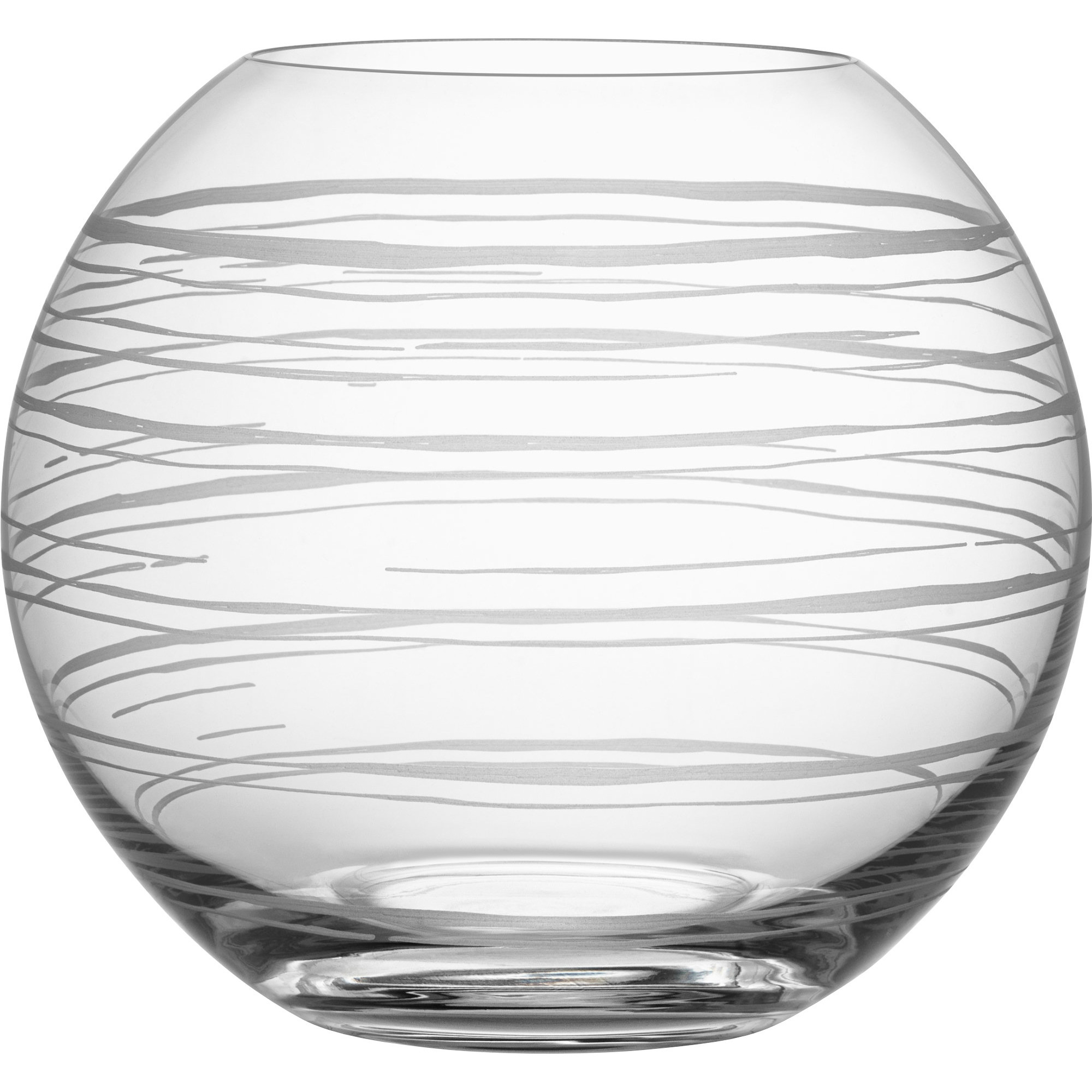 Orrefors Graphic Vase, Rund 13,3 cm